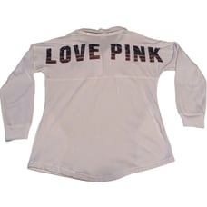 Victoria's Secret PINK patriotic bling pullover size small
