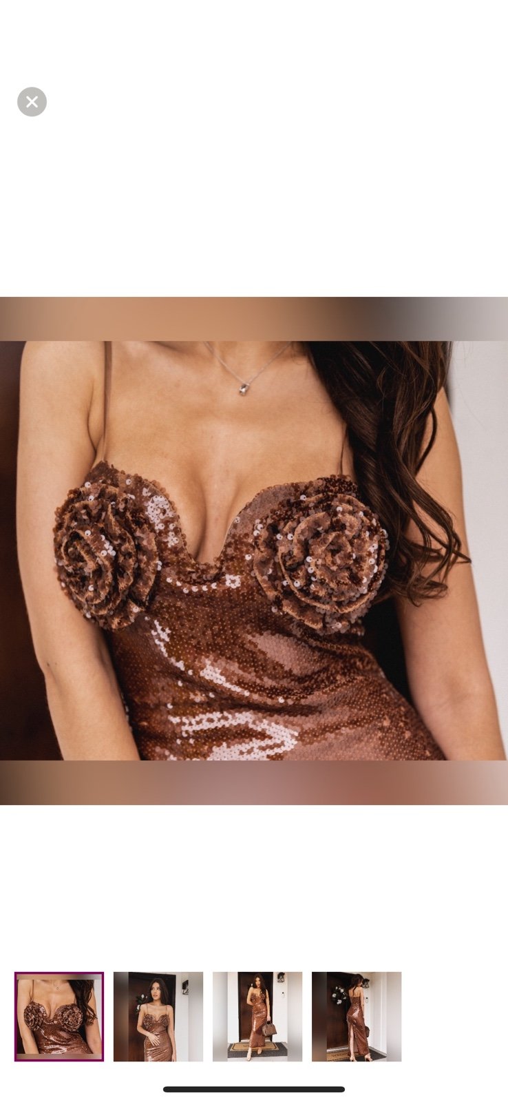 Brand new Party Wedding Dress with sequins, Size S