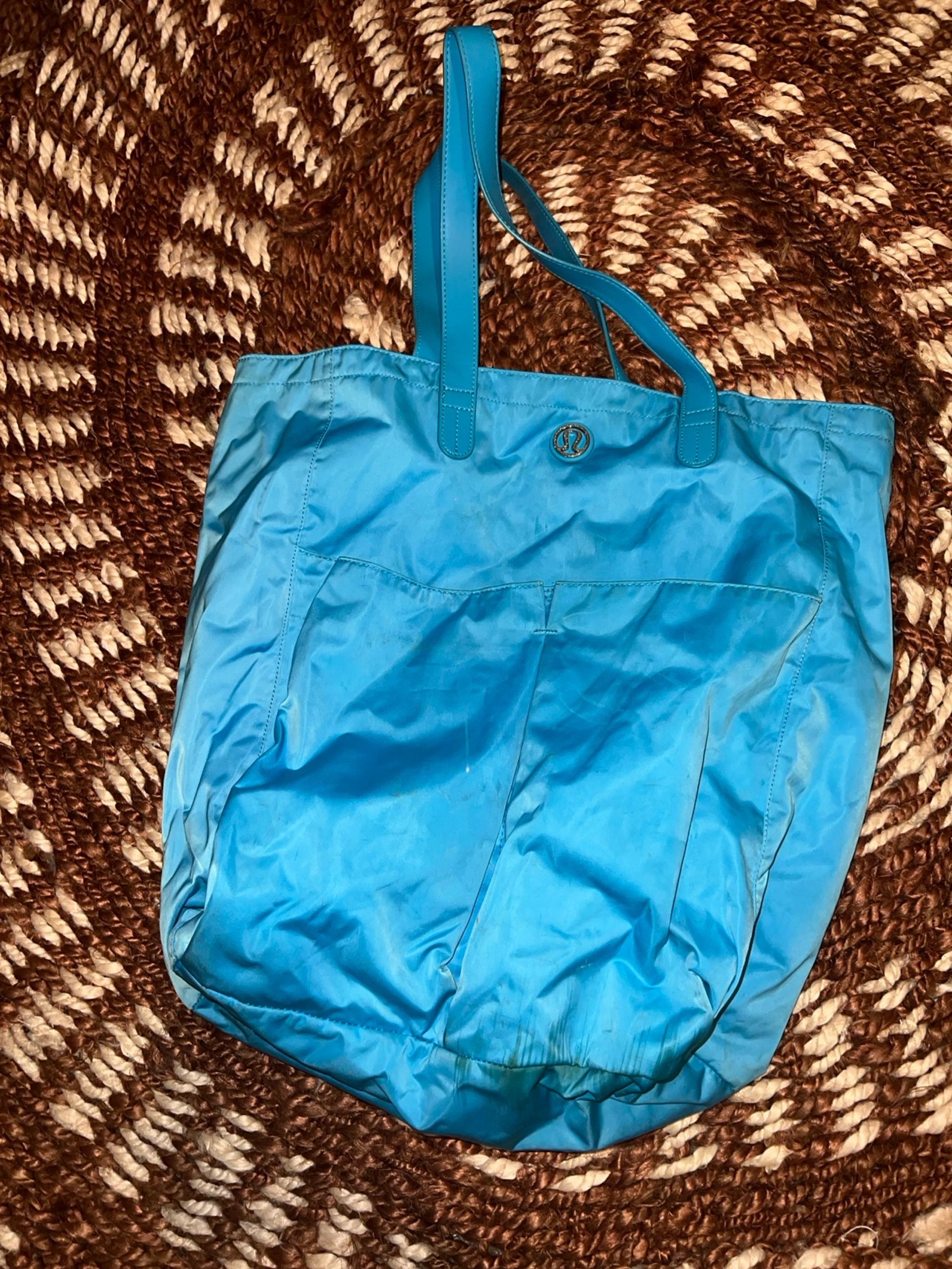 Lululemon Athletica Blue Over the Shoulder Tote Bag