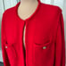 J Crew Red Odette Sweater Lady Jacket Cardigan