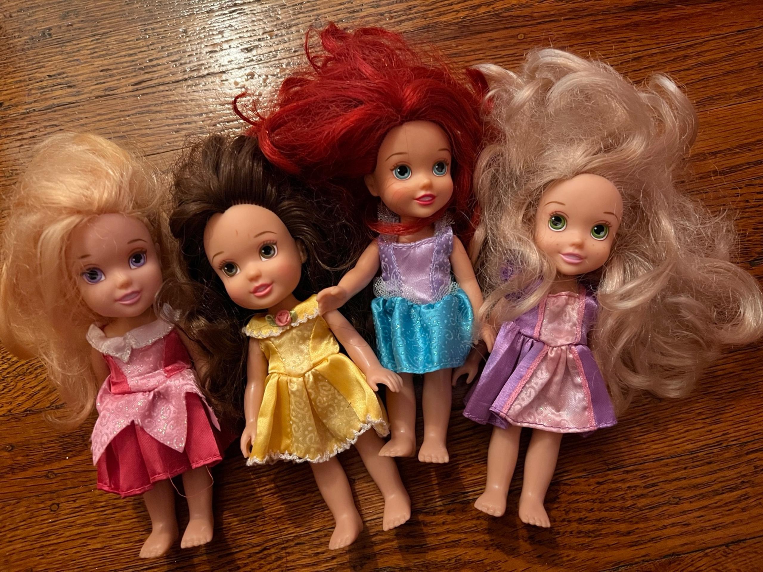 Bundle of Disney princess Tolly Tots 6” dolls