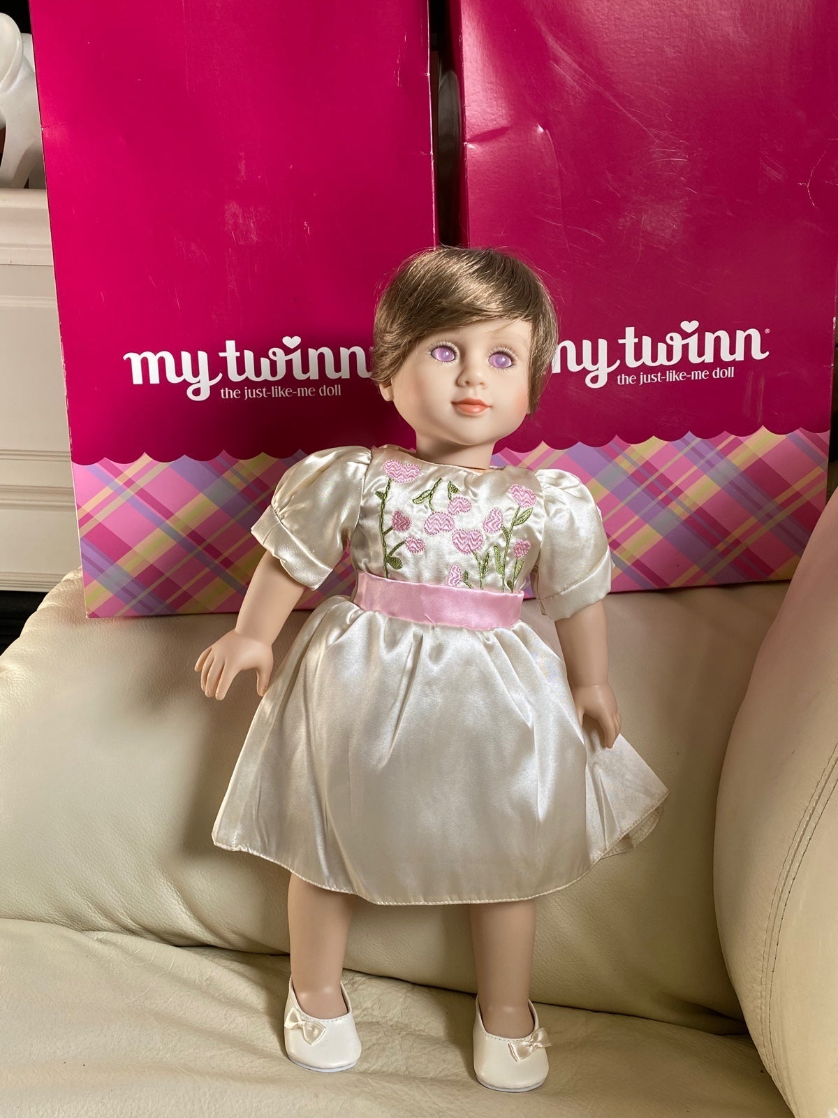 My twinn Doll 2013 edition 18” Doll with pink eyes