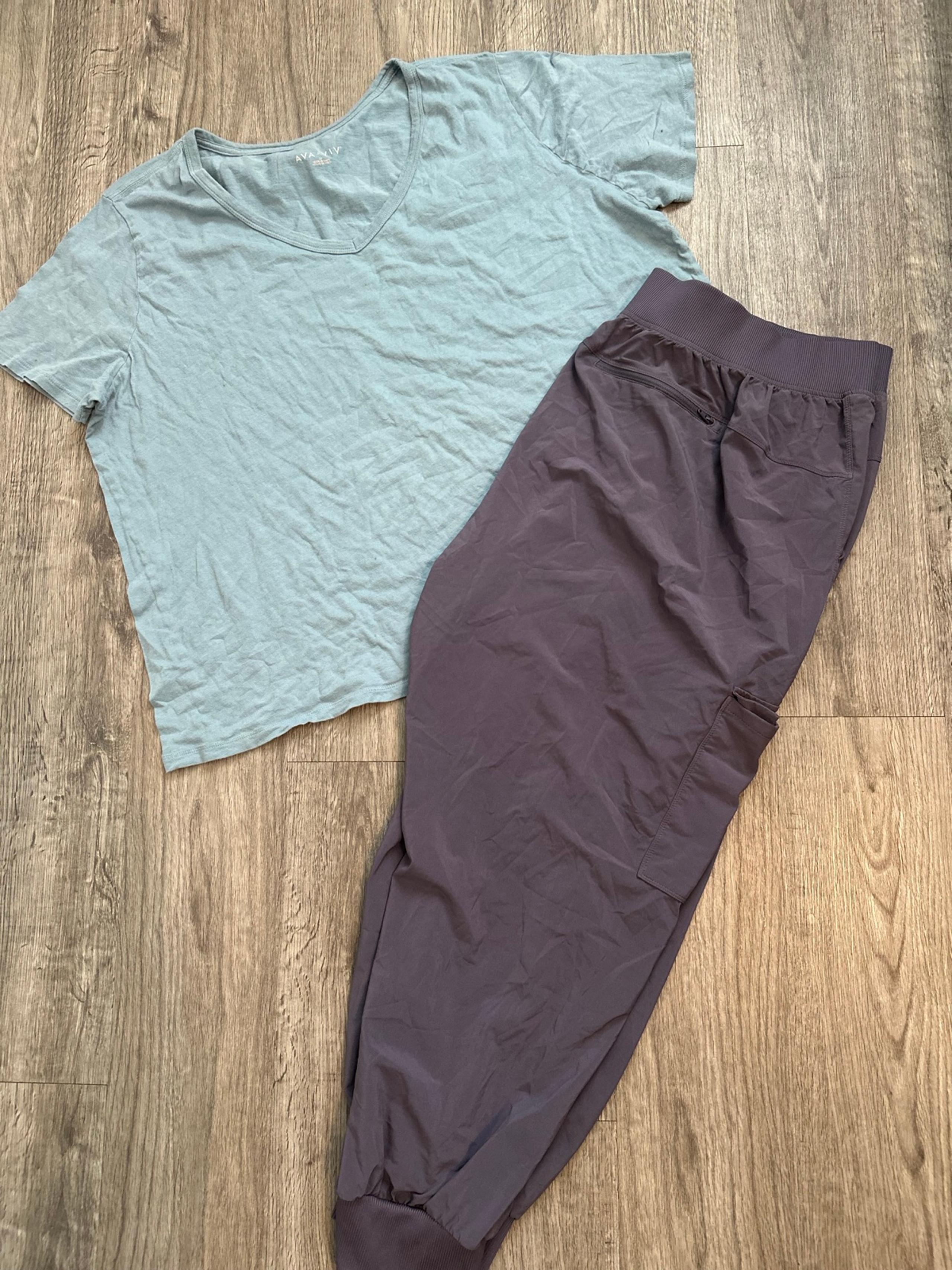 AVA AND VIV ALL IN MOTION WOMEN CASUAL LOUNGE WORKOUT OUTFIT SPORT 2XL