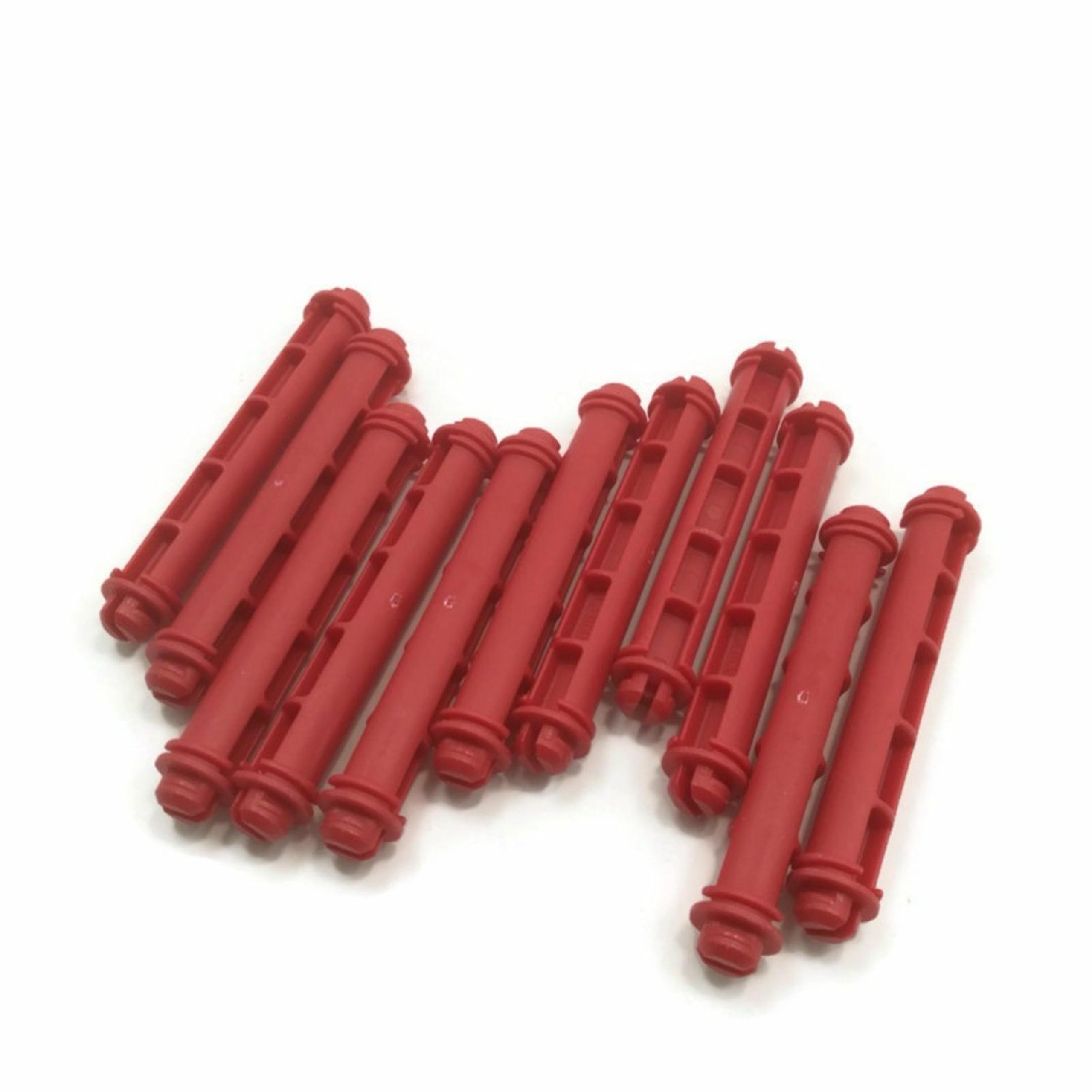 Fisher Price 2008 Trio Castle Building Black Bricks Replace Parts 3" red rods