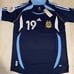 Messi #19 Argentina 2006 Away Retro Short Sleeves Jersey Large