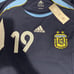 Messi #19 Argentina 2006 Away Retro Short Sleeves Jersey Large