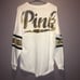 VS Pink Varsity Crew Bling Pullover Sm