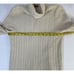 Vintage J. Crew Womens Small Wool Cable Knit Turtleneck Sweater Cream