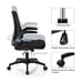 Ergonomic office chair in black