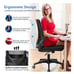 Ergonomic office chair in black