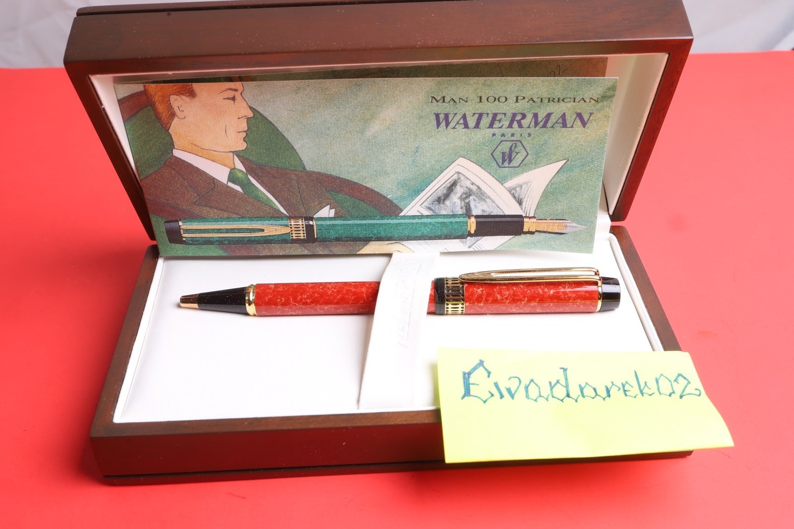 Waterman LeMan Patrician BP, Cardinal Red, NOS, Rare
