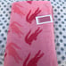 NWT Lacoste pink towel 36x72”