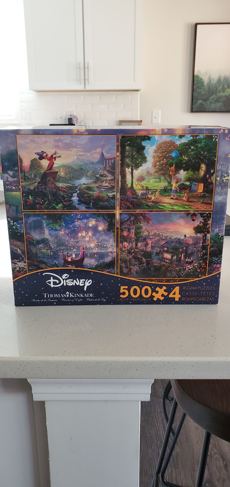 4 puzzle Disney Thomas Kinkade