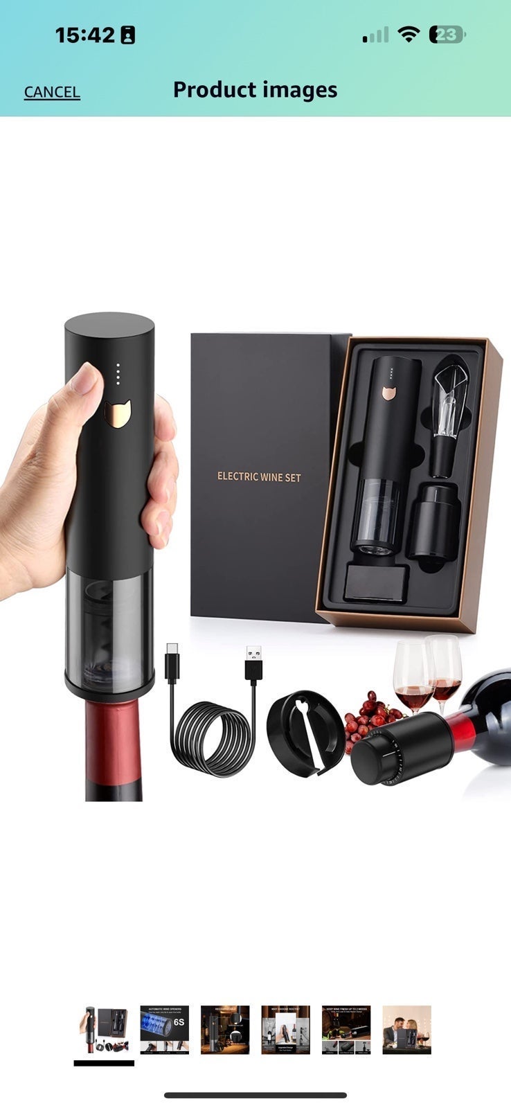 Electric wine set