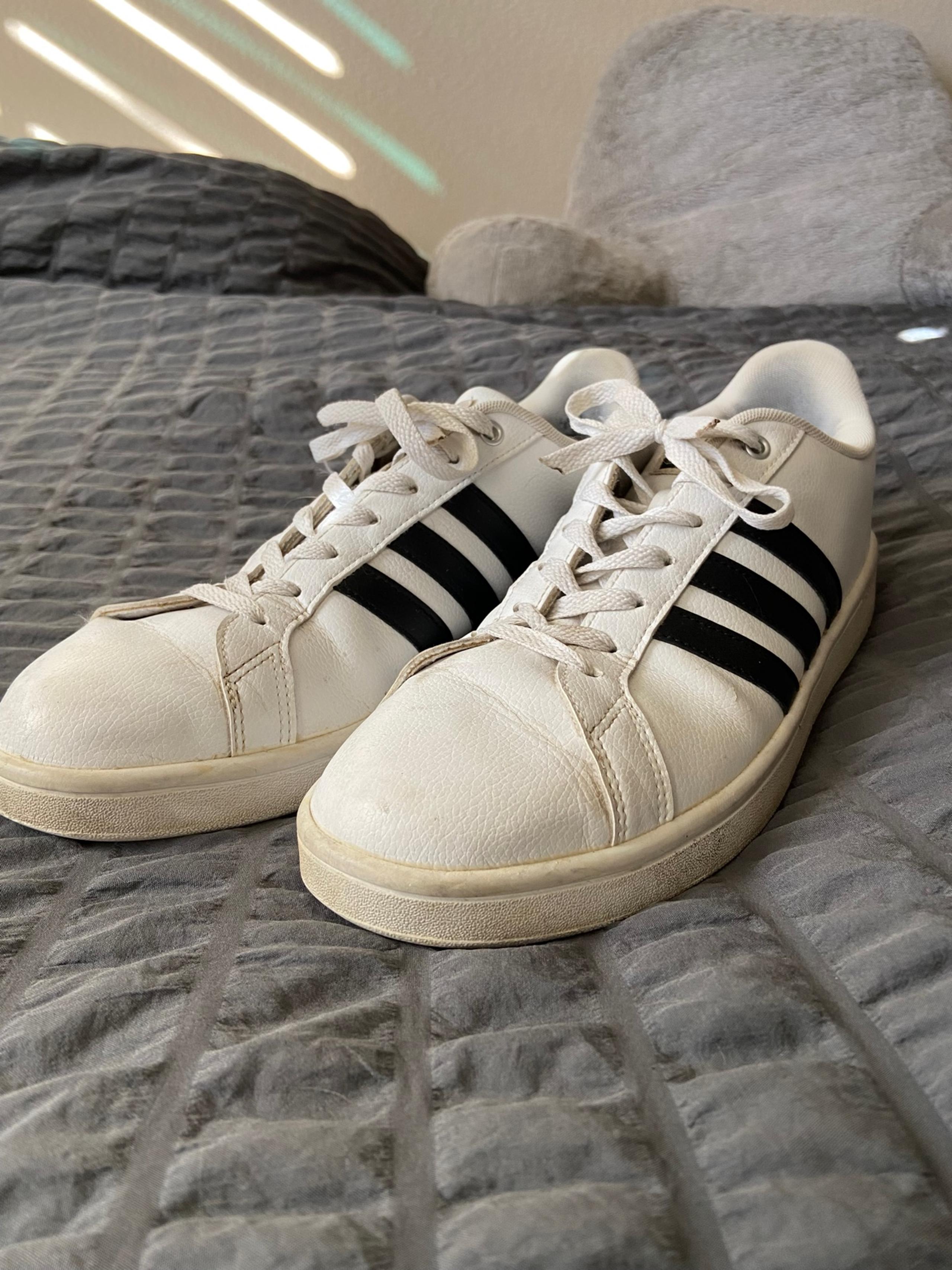Adidas white fashion sneakers for men