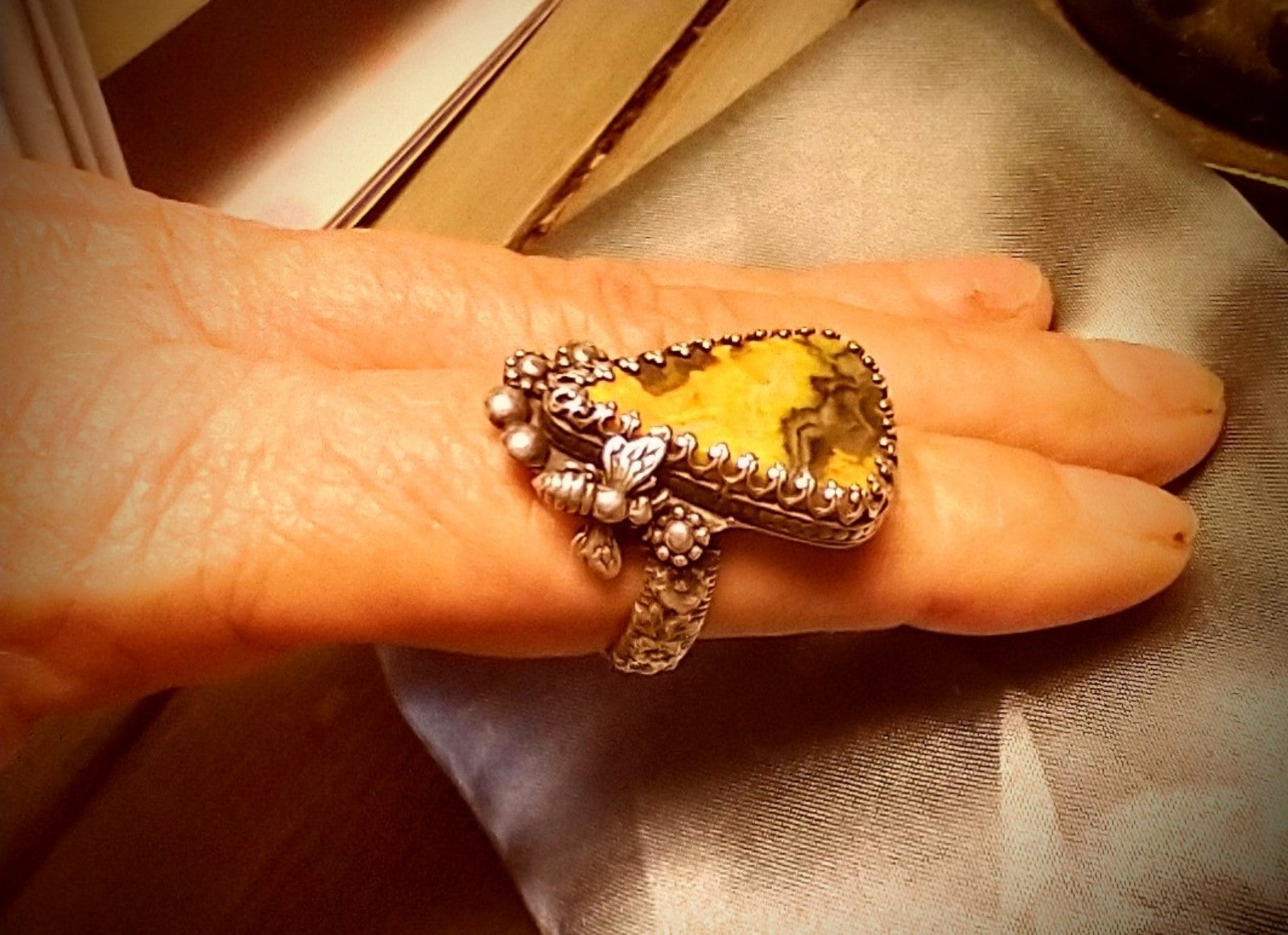 BUMBLEBEE JASPER Artisan Ring