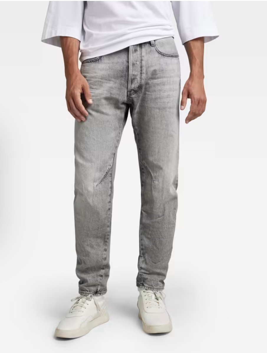 NWT G-Star Raw Premium Arc 3D Jeans in Faded Gray Limestone W31/L34