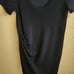 Stowaway Collection Maternity Dress BECCA Navy Blue Size S Short Sleeve NWT Knit