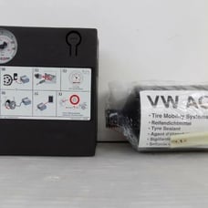 VW, PORSCHE, AUDI NEW EMERGENCY SEALANT KIT AIR COMPRESSOR TYRE PUMP GENUINE