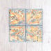 Set of 4 Abstract Ceramic Coasters