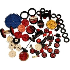 57+ Vintage Lego Wheels and Gears Lot Classic As Is