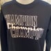 CHAMPION BLACK & WHITE PULLOVER SWEATSHIRT XS (OVERSIZED) 1201