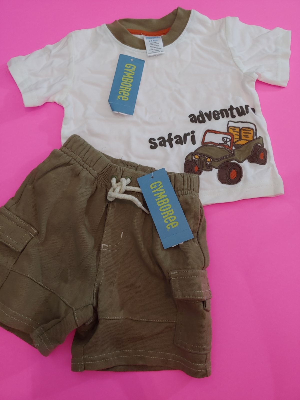 New gymboree safari set 3-6 months