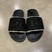 Polo Ralph Lauren Sherpa Lined Black Leather Slides Men’s Sz 9