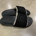Polo Ralph Lauren Sherpa Lined Black Leather Slides Men’s Sz 9