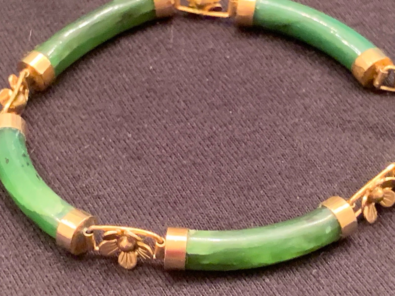 Sterling Silver Jade Bracelet