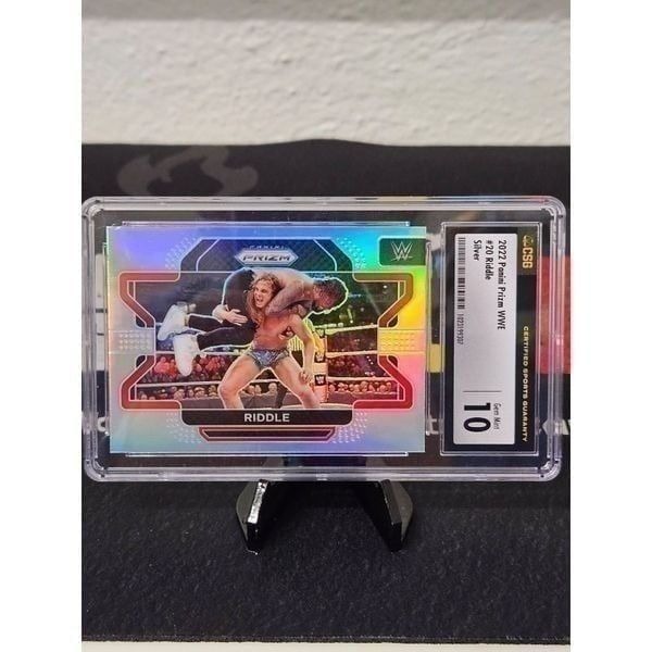 2022 Panini Prizm WWE Matt Riddle silver CSG GEM MINT 10