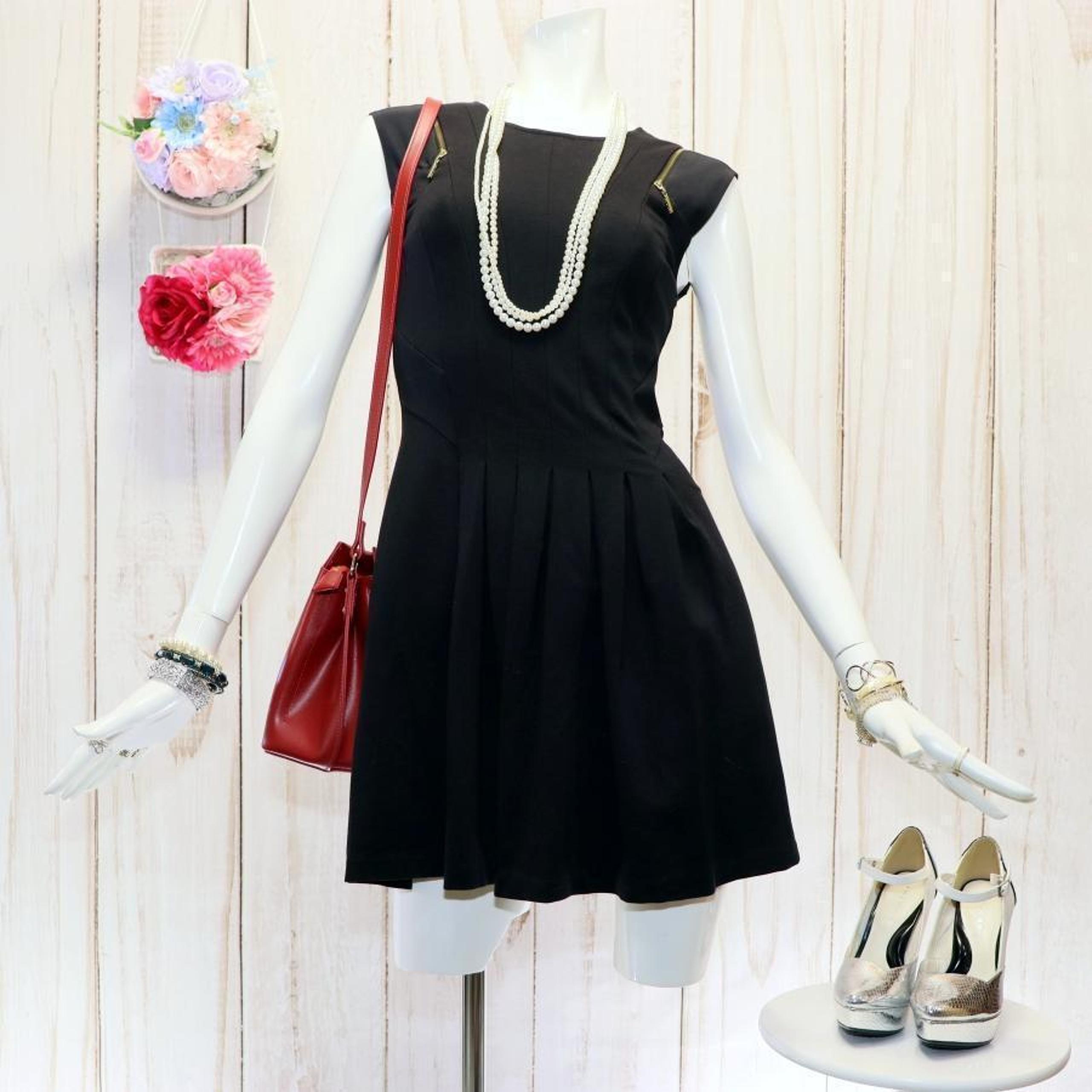 Ted Baker 2-Way Dress, Size S, Black, Knee-Length, Almost Unused