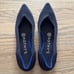 Rothy's Women’s Pointed Slip On Flats Shoes Navy Blue Sz 6 BRAND NEW!