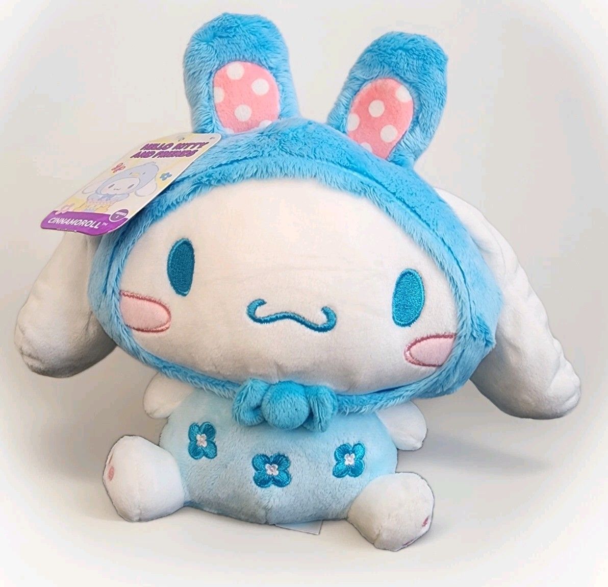Hello Kitty and Friends 8” Cinnamoroll as a Bunny - Ultra Soft Easter Plush Toy