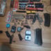 tyco electric train lot with others and tracks with power supplies