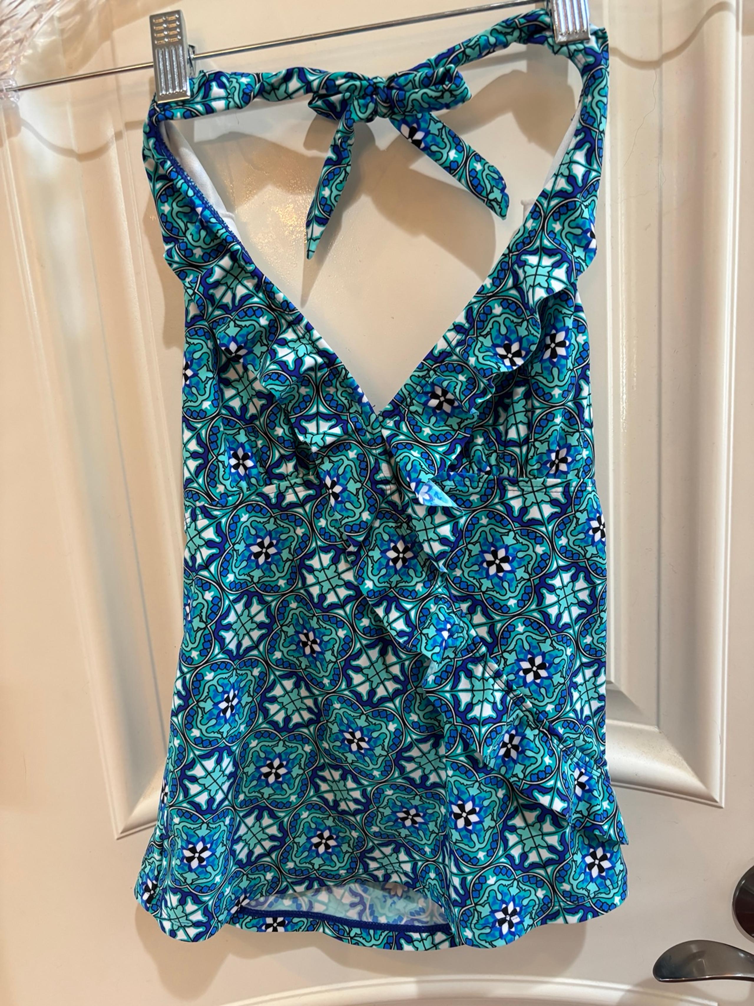 Assets by Sara Blakey glamour ruffle tankini top