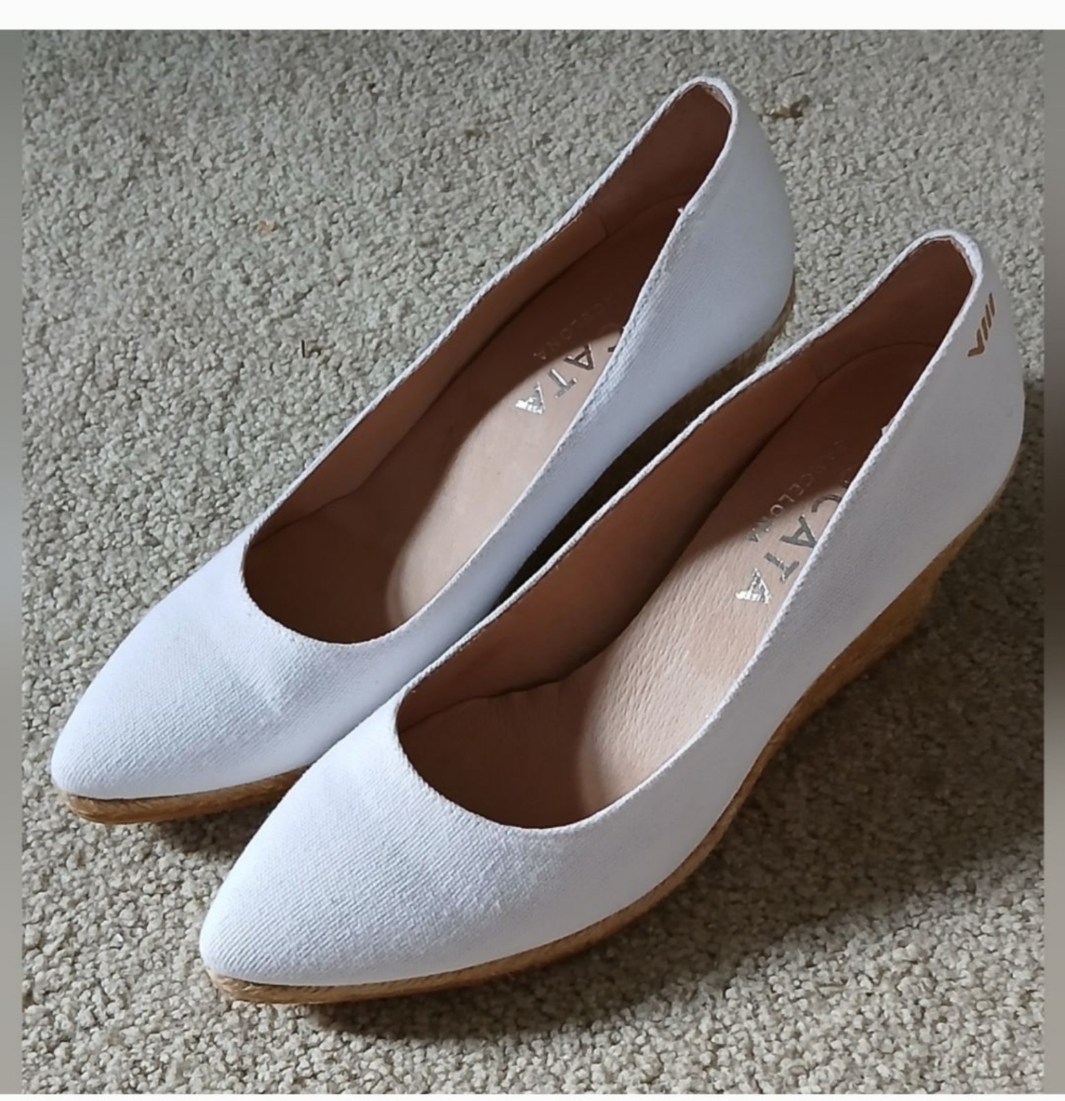 Viscata Roses White Espedrilles S/7.5, 39