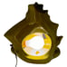 VTG MCM LIME GREEN TV LAMP SAILING SHIP NAUTICAL WITH GOLD PAINT ACCENTS WORKING