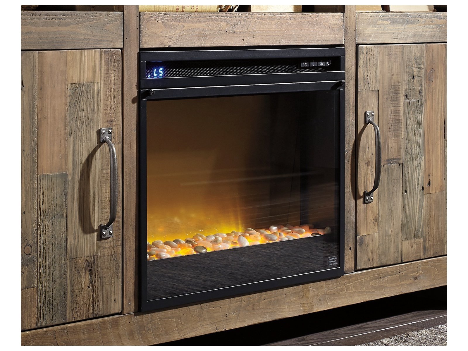 Entertainment Accessories 24” Electric Infrared Fireplace Insert for Mid Size R