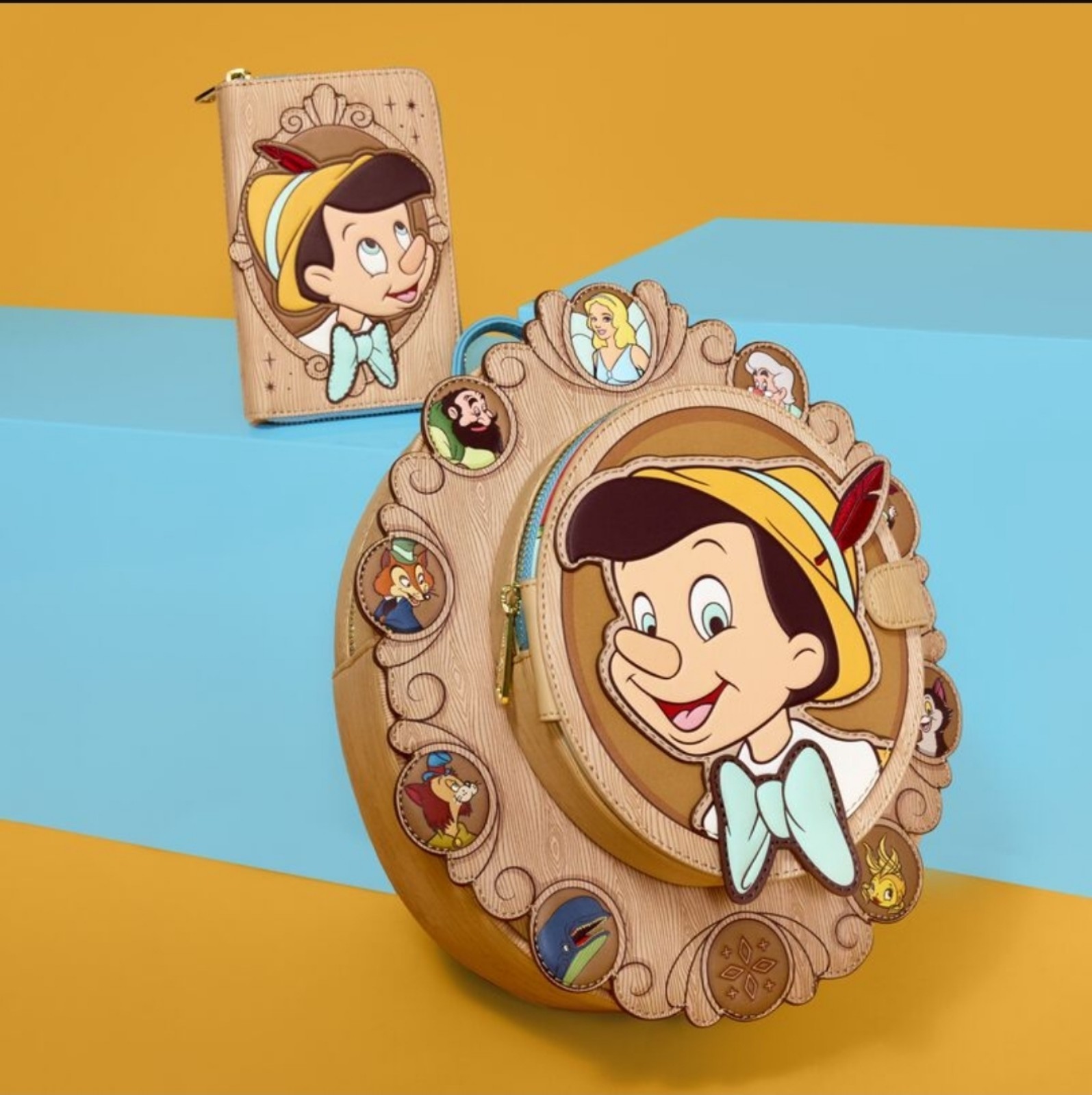 Disney Pinocchio Cameo Mini Backpack & Wallet Set