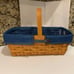 Longaberger Carry Along basket w/denim liner & protector NEW Bundle & save