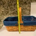 Longaberger Carry Along basket w/denim liner & protector NEW Bundle & save
