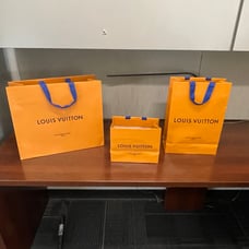 authentic Louis Vuitton paper bags
