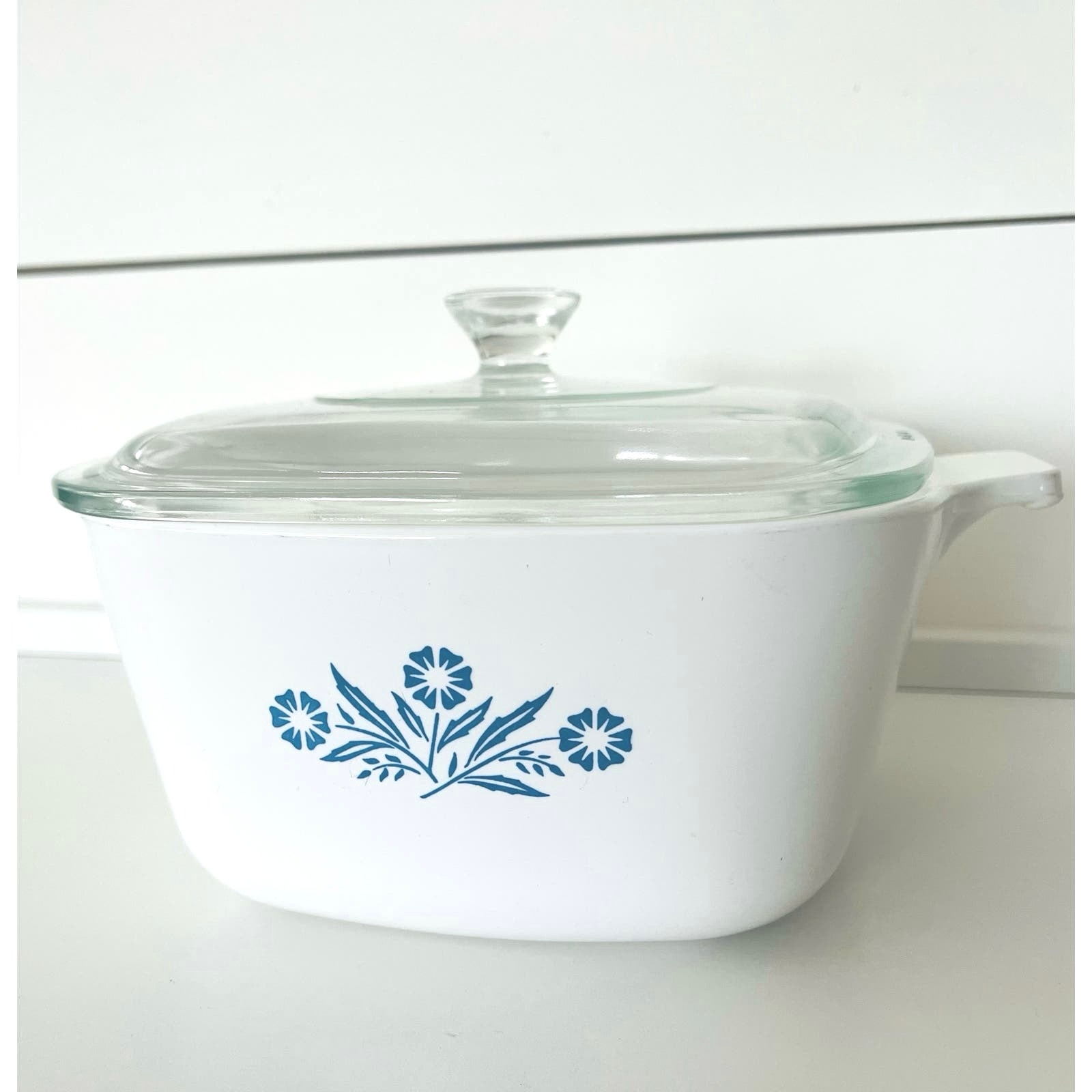 Vintage Corning Ware Blue Cornflower Casserole Dish