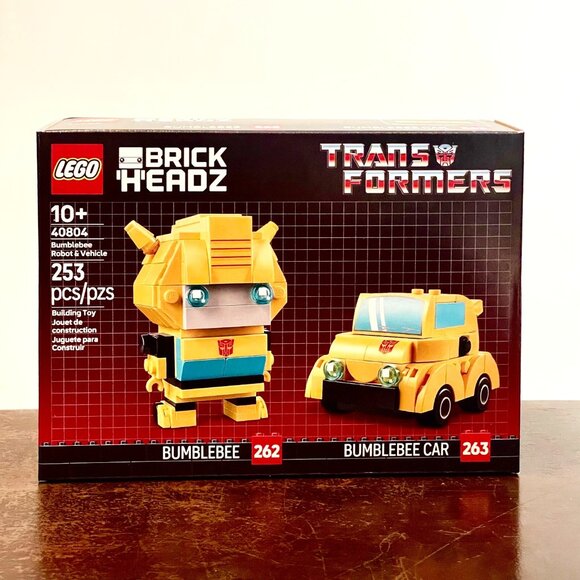 NEW LEGO 40804 BrickHeadz Transformers BumbleBee Robot & Vehicle NIB in Hand