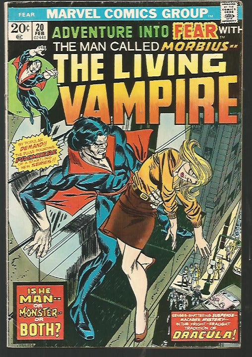 Morbius ADVENTURE INTO FEAR #20 Key LIVING VAMPIRE MAN CALLED MORBIUS: FEAR #20