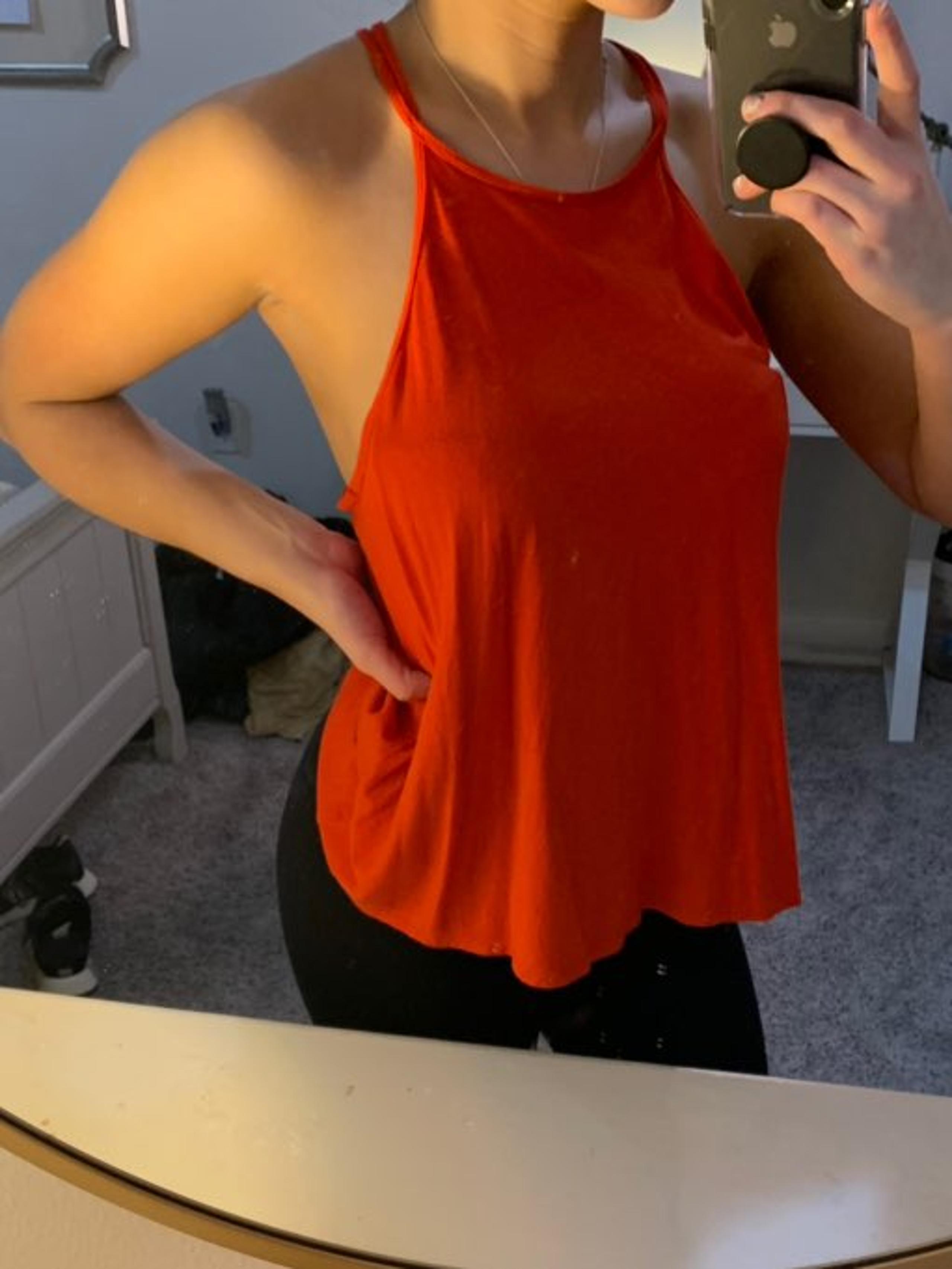 Hollister Red high neck Tank Top