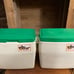 vintage Oscar Coleman lunch beer soda coolers camping camp ice chests 5274 retro