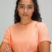 Lululemon LA Relaxed Tee size 0 Malibu Peach/Heather Pink Sorbet MLPH/HPKS