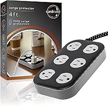 Cordinate Adapt 6 Widely Spaced Multiple Outlets Power Strip Surge P
